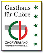 Schild "Gasthaus für Chöre"